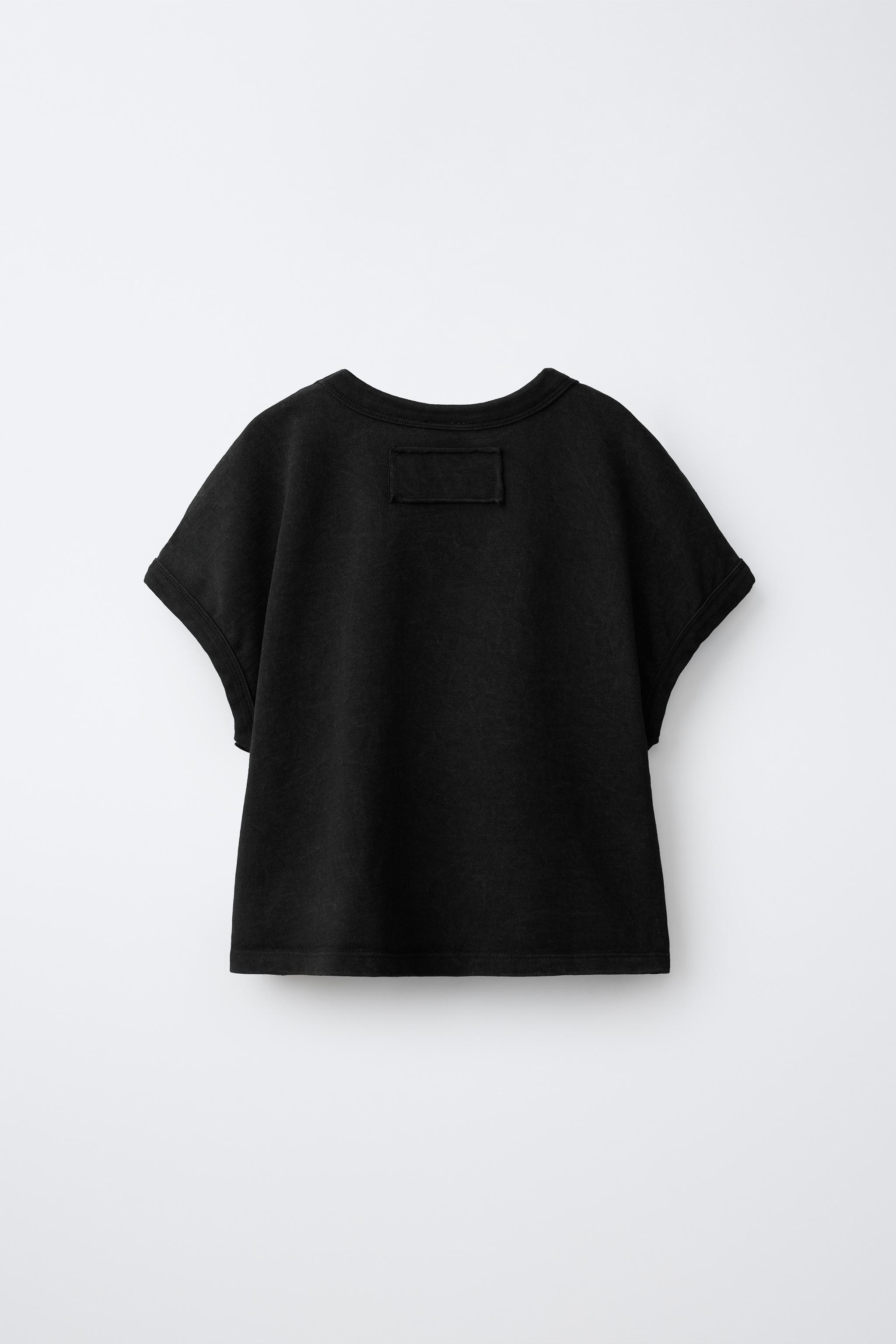 WASHED EFFECT T-SHIRT AND BALLOON PANTS SET